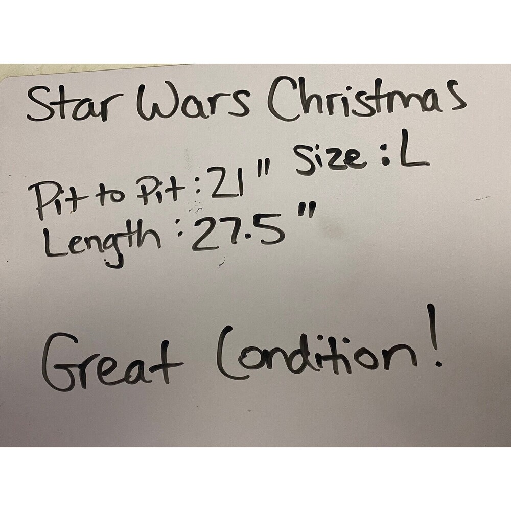 Star Wars Darth Vader I'm Not Jolly Size Large Green Ugly Christmas Shirt - Picture 4 of 4
